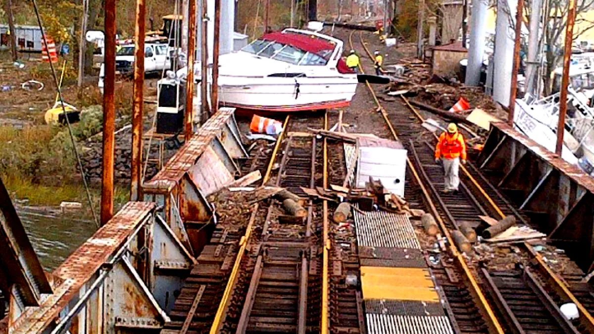 NJ Transit Superstorm Sandy damage recovery
